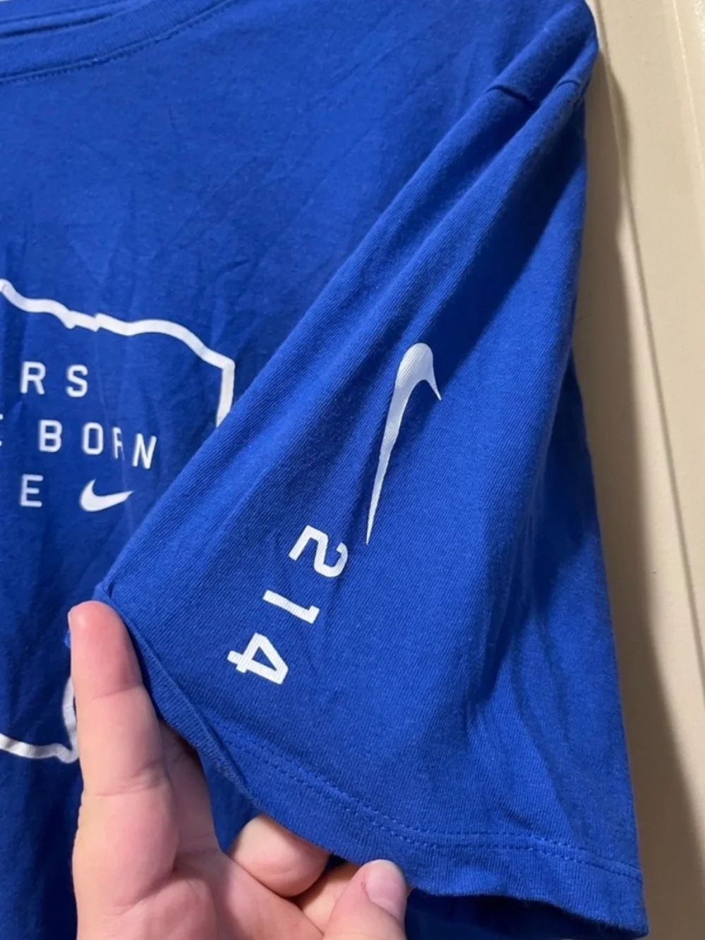 Nike Royal Blue Texas Outline Graphic Short Sleeve Tee